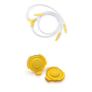 medela replacement tubing and 2 count personalfit flex replacement membranes, compatible with pump in style maxflow breast pump.