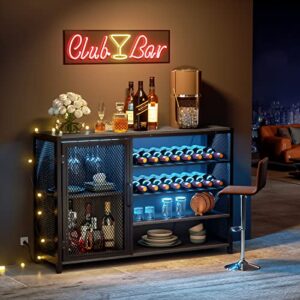 wasagun liquor cabinet bar for home, wine bar cabinet with rgb led lights outlet, bar table home mini bar coffee bar