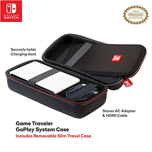 Game Traveler Nintendo Switch Go Play System Case - Switch Case for Switch OLED, or Switch, 2 Cases-In-One, Allows You To Travel With Your Full System or Just the Slim Switch Case, Licensed by Nintendo