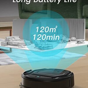 Lefant Robot Vacuum Cleaner with 2200Pa Powerful Suction,Tangle-Free,Wi-Fi/App/Alexa,Featured 6 Cleaning Modes,Self-Charging Slim Robotic Vacuum Cleaner, Ideal for Pet Hair, Hard Floor M210 Pro