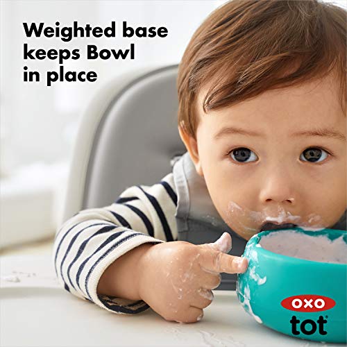 OXO Tot Silicone Bowl 2 Piece Set - Navy & Teal