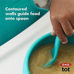 OXO Tot Silicone Bowl 2 Piece Set - Navy & Teal
