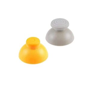 Magik 20-40Pc for Gamecube Thumbstick Caps Replacement Controller Joystick Rubber (20 Pack(10 Ea), Yellow+Gray)