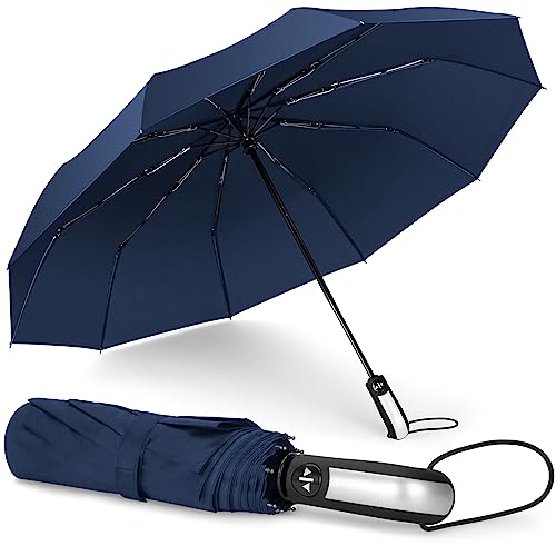 NINEMAX Travel Compact Umbrella Windproof Automatic Open Close Light Weight Portable Women Men Umbrellas for Rain