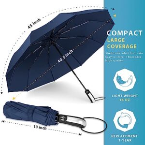 NINEMAX Travel Compact Umbrella Windproof Automatic Open Close Light Weight Portable Women Men Umbrellas for Rain
