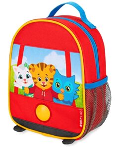 skip hop x daniel tiger mini toddler backpack, preschool ages 1-4, trolley friends