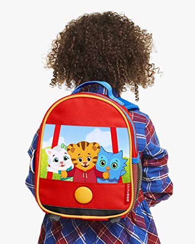 Skip Hop x Daniel Tiger Mini Toddler Backpack, Preschool Ages 1-4, Trolley Friends