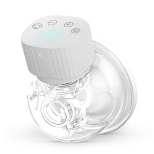 smart mommy wearable breast pump, hands free breast pump- electric, lcd, high technology 3 modes, 9 levels- noise reduction, painless and skin friendly, bpa free,(single)