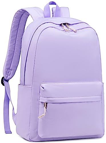 School Backpack for Teen Girls Kids Bookbags Elementary Middle School Laptop Bags Women Travel Daypacks (Purple)