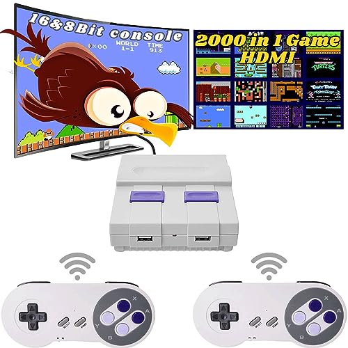 Retro Game Console with 620 Video Games,Classic Mini Game System with Wireless Controller, HDMI HD and AV Output Plug and Play Game Console,Retro Toys Gifts Choice.