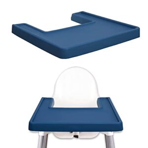 full cover silicone high chair placemat for ikea antilop chair,baby high chair tray finger foods placemat for baby, toddlers