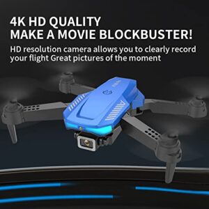 Xecvkr Drone with Dual 4K HD FPV Camera for Kids&Beginner - 2023 Remote Control Drone Gifts for Girls Boys Altitude Hold Headless Mode One Key Start Speed Adjustment 4 Channel Altitude