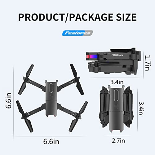 Mini Drone with Daul 4k Hd Fpv Camera Remote Control Toys Gifts with Altitude Hold Headless Mode One Key Start Speed Adjustment 2.4ghz Technology Adopted for Anti-Interference