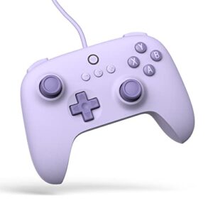 8bitdo ultimate c wired controller for windows pc, android, steam deck & raspberry pi (lilac purple)