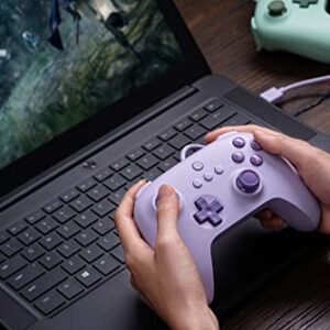 8Bitdo Ultimate C Wired Controller for Windows PC, Android, Steam Deck & Raspberry Pi (Lilac Purple)