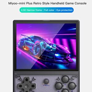 Retro Handheld Game Console, Anbernic RG35XX Handheld Emulator Console, Miyoo-Mini-Plus Style Portable Game Console Built-in 5474 Classic Games, Speaker, 2600mAh Rechargeable Battery(Purple)