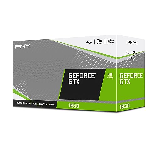 PNY GeForce® GTX 1650 4GB GDDR6 Verto Dual Fan Graphics Card