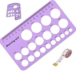 nipple ruler is a measuring tool used to measure the flange size for nipples. csakri this breast pump sizing tool is a must-have item for new mothers(purple)