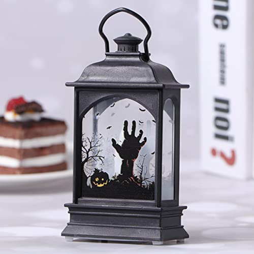 VOSAREA Outdoor Lantern LED Lanterns Ramadan Lantern LED Lights for Halloween LED Candle Lamp Simulation Candle Flame Lamp Festival Party Ornament Simulation Flame Light Fall Snow Globe