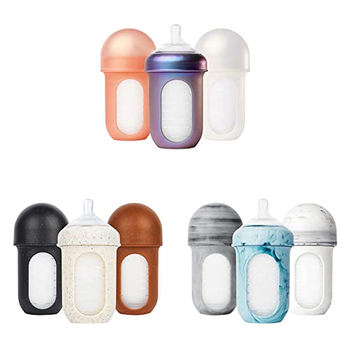 Boon NURSH Reusable Silicone Baby Bottles & NURSH Reusable Silicone Baby Bottles & NURSH Reusable Silicone Baby Bottles