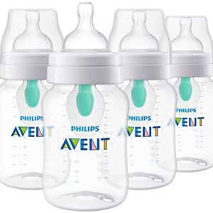 Philips Avent Fast Baby Bottle Warmer & Anti-Colic Baby Bottle Flow 1 Nipple, 4pk, SCY761/04 & Anti-Colic Baby Bottles