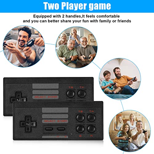 Corpower Wireless Retro Game Console, Built in 1500+ Classic Games HDMI Retro Game Stick Plug and Play Video Games for TV, with Dual 2.4G Wireless Controllers