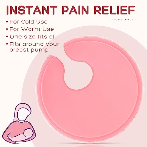 Luguiic Breast Ice Pack for Nursing Soreness, Engorgement, Mastitis, Nipple Pain, Hot or Cold Therapy for Breastfeeding or Breast Augmentation for Nursing Mothers