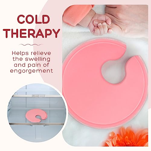 Luguiic Breast Ice Pack for Nursing Soreness, Engorgement, Mastitis, Nipple Pain, Hot or Cold Therapy for Breastfeeding or Breast Augmentation for Nursing Mothers