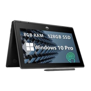 hp 2022 11.6" pro x360 fortis g9 multi-touch 2-in-1 laptop, intel pentium n6000 processor, 8gb ram, 128gb ssd, intel uhd graphics, 720p webcam, stylus pen, win 10 pro, black.