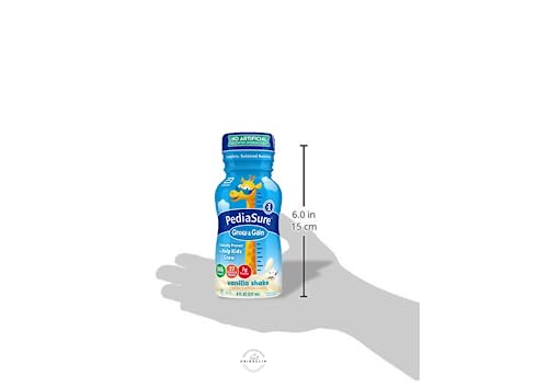 PediaSure Immune Support Kids Protein Shake Grow & Gain Vanilla Flavor, 8 Fl Oz 4 Pack