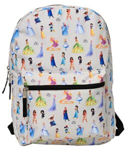 disney 16" laptop backpack cargo pocket d100 princess minnie mouse aop
