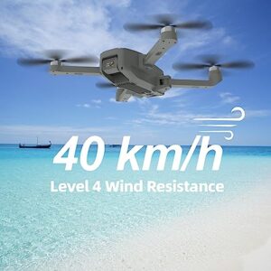 Brushless Motor Drones with 2 Cameras 40KM/h MAX Wind Resistance Class 4 for Adults 5GHz WIFI FPV Drone with HD Camera RC Quadcopter for Beginners 2 Batteries 30 Minutes idea16 UAV