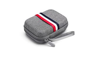 luesboek hard carrying case for handheld game console rg35xx rg353v (gray)