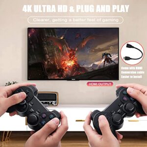 GD10 Wireless Retro Game Console, 4K HDMI Nostalgia Stick Game for TV, Plug & Play Video TV Game Stick with 64G Built-in 20000+ Games, Dual 2.4G Wireless Controllers (64G (20000 Games))