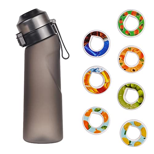 POLAMB 650ml Scent Active Flavoring Water Cup Air Taste Buds Flavored Water Bottle Air Flavored Water Bottle Scent Up Water Cup Sports cola cup ring