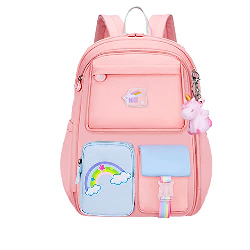 Girls Pink-Backpacks 17" Laptop Cute Bags Casual Travel Backpack For Women backpacks for girls