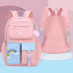 Girls Pink-Backpacks 17" Laptop Cute Bags Casual Travel Backpack For Women backpacks for girls