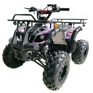 HHH 125cc Utility ATV w/Reverse Youth Adults Quad Big Tires-Pink Camo Extra Large