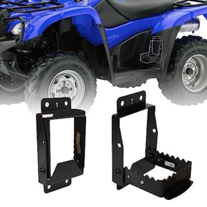 atv passenger foot rest four wheeler rear rest foot pegs for polaris sturdy and foldable atv pegs compatible for sportsman scrambler foreman fourtrax