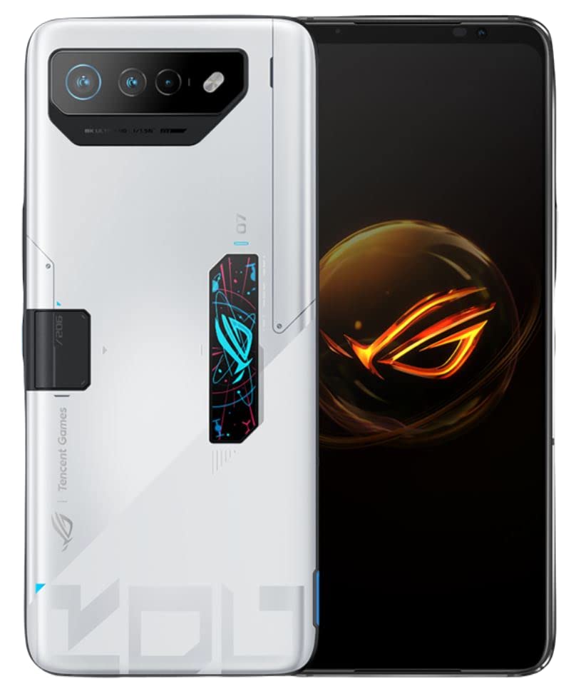 ASUS ROG Phone 7 Pro 5G Dual 512GB 16GB RAM Cooler Fan 7, Factory Unlocked (GSM Only | No CDMA - not Compatible with Verizon/Sprint) Tencent Version - White