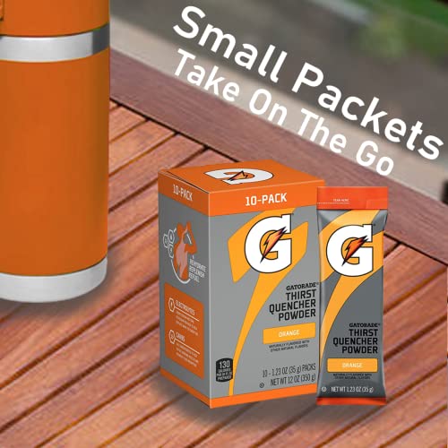 Gatorade Thirst Quencher Powder Packets Orange Flavor - Pack of 3 (30 Counts in total) by SUPREME BOX
