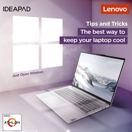 Lenovo 15.6" IdeaPad Laptop, HD Anti-Glare Display, AMD Dual-Core Processor, AMD Radeon Graphics, 12GB Memory, 512GB SSD, Wi-Fi 6 and Bluetooth 5.0, HDMI, Windows 11