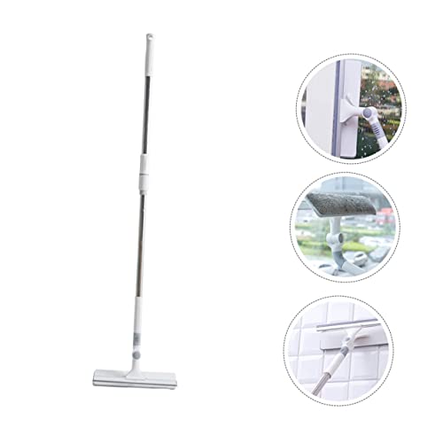 SEWOART 1pc Tile Steam Cleaner Microfiber Mop Hand Steam Cleaner Telescopic Window Cleaner Retractable Cleaner Cleaning Brush Equipment Floor Water Removal Mop 180° Rotary Mop Detachable