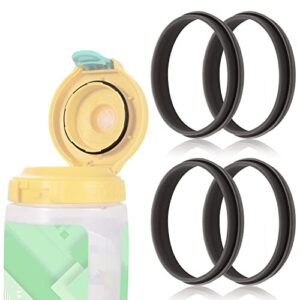 4pcs replacement gasket for water bottle, silicone lid seal for gatorade water bottle replacement gasket compatible with 30oz gatorade gx