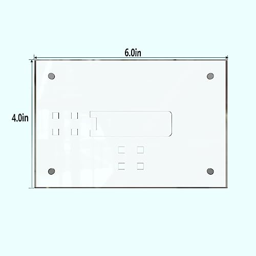 HELPLEX Picture Frames, 6 Pack 4x6 inch Acrylic Picture Frame Clear 4 x 6 Photo Frames Magnetic Picture Frames Ready for Tabletop Display, Effectively Protect Photos from Fading and Yellowing