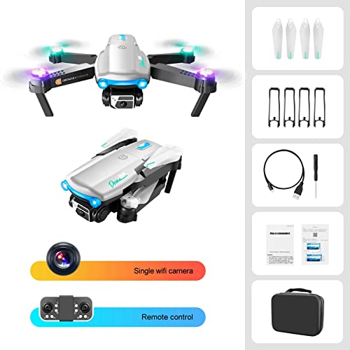 Mini Drone Rc Drones with Camera for Adults, Flying Toys with Color LED Lights, Headless Mode, 4K HD Fpv Camera, Fl-ow Localization, Drones for Kids 8-12, Rc Plane Helicopters Cool Stuff