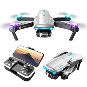 mini drone rc drones with camera for adults, flying toys with color led lights, headless mode, 4k hd fpv camera, fl-ow localization, drones for kids 8-12, rc plane helicopters cool stuff