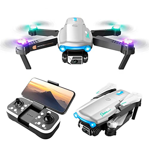 Mini Drone Rc Drones with Camera for Adults, Flying Toys with Color LED Lights, Headless Mode, 4K HD Fpv Camera, Fl-ow Localization, Drones for Kids 8-12, Rc Plane Helicopters Cool Stuff