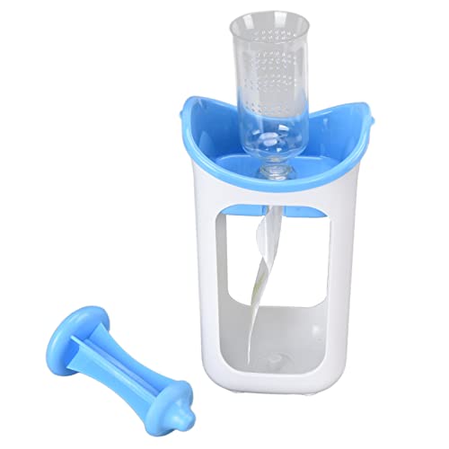 Baby Food Squeeze Station, Infants Pouch Puree Filling Squeezer Babies Homemade Fresh Fruit Juice Maker Reusable Portable Semi Solid Processor Storage Bags Toddlers Home Kitchen Restaurant (blue)