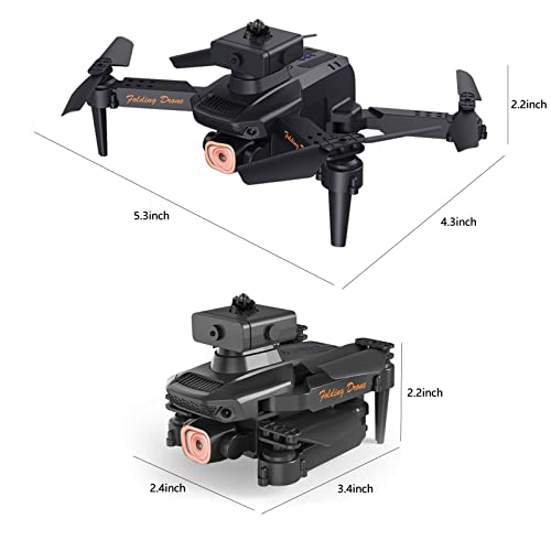 Mini Drone Rc Drones with Camera for Adults, Flying Toys with Altitude Hold, Headless Mode, Daul 1080P HD Fpv Camera, 3-level Flight Speed, Drones for Kids 8-12, Rc Plane Helicopters Cool Stuff